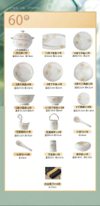WANYU | Home Simple European Style Bone China Tableware Set