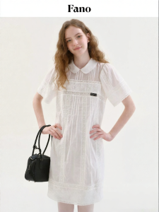 Fano | Đầm Mùa Hè Phong Cách Pháp Hàn Quốc Chất Liệu Cotton