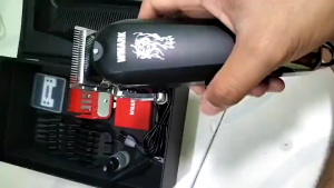 WMARK NG 103Plus Hair Clipper Set Digital 440C Stagger-Tooth Sharp Blade Hair Trimmer Cordless Barber for Buzz Cut