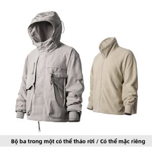 AOGZ | Áo Khoác Ngoài 3 trong 1 Đổi Dạng Nam và Nữ Mùa Xuân Thu
