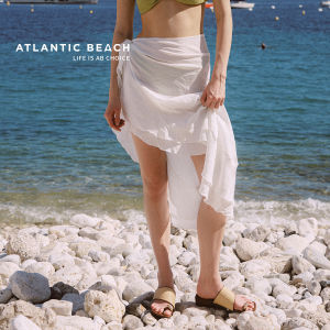 Atlantic Beach | Ruffled Side Slit Asymmetrical Skirt
