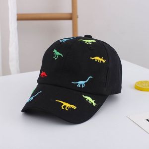 CAE - Topi Bisbol Anak Laki Perempuan 1-8 Tahun Dino Bordir Baseball Hat Import