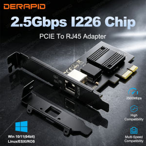 I226-V PCIe to RJ45 Network Adapter 2.5 Gigabit Ethernet 100 1000 2500Mbps LAN Controller for Desktop PC Windows Easy Set Window