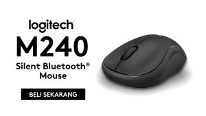LOGITECH M 240 SILENT BLUETOOTH MOUSE - GRAPHITE