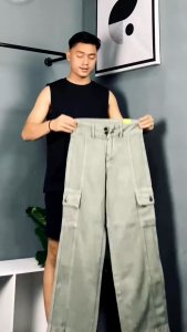 JINISO - Denim Loose Cargo Jeans Pria 407