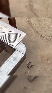 MO. Metal Ruler Square Tube to Round Ruler Square Steel 90° Bend Arc Angle Marker DIY Pipe Bending Guide
