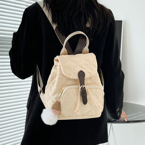 กระเป๋าเป้สะพายหลังผู้หญิงสไตล์เกาหลี กระเป๋าสะพายไหล่ขนาดเล็ก กระเป๋าใส่หนังสือแบบมินิ กระเป๋าสะพายลำลองสำหรับนักศึกษาวิทยาลัย