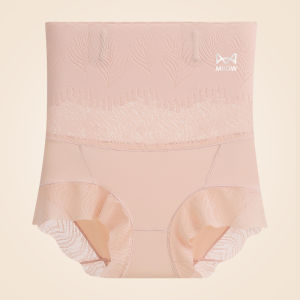 MiiOW | กางเกงชั้นในสตรีทรงสลิมเอวสูงเอวสูง ทรงกระบอกแข็งแรง ทรงเข้ารูป ไร้ตะเข็บ ช่วยป้องกันแบคทีเรีย กางเกงชั้นในสตรี