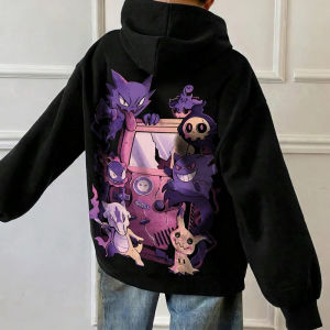 Bandai | Pokémon Game Merchandise Hoodie 2025 Autumn and Winter New Womens Street Trend Casual Loose American Hip Hop Sweater Top