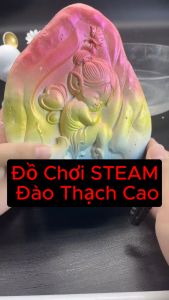 Bộ Đồ Chơi Sáng Tạo Đa Cảm Giác Khảo Cổ Công Chúa - Túi Sách Lắp Đặt Đá Quang An Toàn Cho Bé 3-8 Tuổi