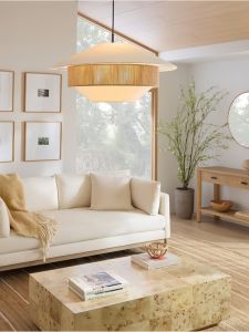 Bohemian Woven Jute Hanging Lamp