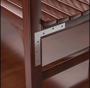 Stainless Steel Heavy Duty Corner Bracket for Furniture Repair and Joint Connection