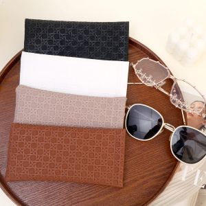 กระเป๋าเก็บแว่นกันแดดเคสแว่นตากำมะหยี่หนัง PU อ่อนนุ่มกล่องแว่นตาแบบพกพา