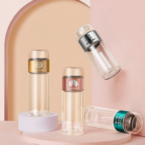 Tea Water Separation Cup Double Layer Glass