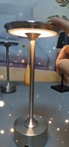 Vimite LED Table Lamp Night lighting Touch Sensor Desk Light USB Rechargeable Adjust Brightness Wireless Bedside Decoration Induction Lamp For Cafe Hotel Study Bedroom