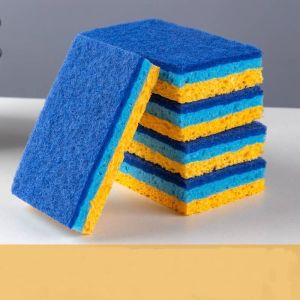 6pcs ฟองน้ําล้างจานห้องครัว NANO Emery Magic Clean RUB หม้อสนิมโฟกัสคราบฟองน้ําถอดชุดทําความสะอาดแปรงฟองน้ํา