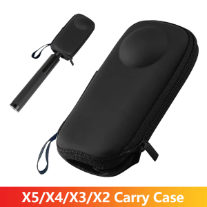 X5/X4/X3 Carry Case Storage Bag Mini Protective Hard PU Shell Box For Insta360 X5 X4 X3 Action Camera Accessories