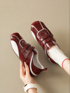 Josiny | Retro Trainer Style Flat Casual Shoes Spring New Style Closure Soft Sole Womens Shoes