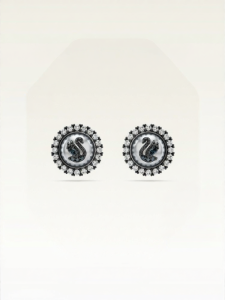 Swarovski | -style Pearl Imitation Swan Earrings