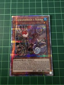 YUGIOH Asian English CR05-AES19 蓬鬆奇風鳥X Floowandereeze & Robina (QCSER) NEAR MINT 97%