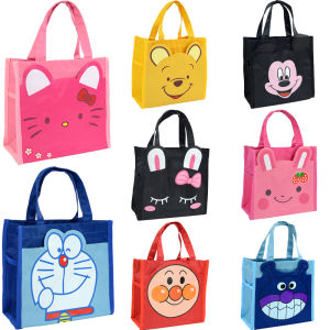 Cute Cartoon Handheld File Bag Art Supplies Bag Primary School Students Special One Grade Tutoring Class Girls Book Bag