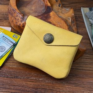 Handmade Retro Leather Card Wallet Coin Purse