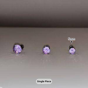 CAFFTI | Hypoallergenic Earrings Sparkling CZ Diamonds Titanium Sleeping Friendly