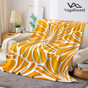 Chăn Flannel Màu Cam Mềm Mại Ấm Áp Chất Liệu Lông San Hô Dùng Trang Trí Ghế Sofa Dùng Được Quanh Năm Ấm Cúng Quà Tặng Halloween Giáng Sinh 100% Polyester