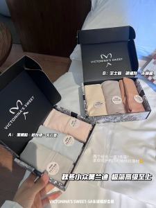 New 5A Long Staple Cotton Womens High Waist Abdomen Control Silk Antibacterial Breathable Seamless Large Size Triangle Panties Gift Box