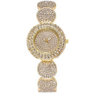 jam wanita dzg full diamond elegan. tahan air kualitas import