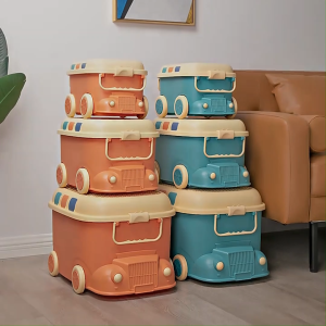 INHO L33-53cm (18-65 Litre) Large Kids Versatile Toy Snack Clothes Books Storage Box With Pulley