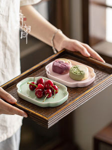 Bát Đựng Trà Kiểu Trung Quốc Bằng Gốm Sáng Tạo Của Hẻm Đường Qingshan Bát Đựng Trái Cây Bát Đựng Đồ Ăn Nhẹ Phụ Kiện Đạo Cụ Trà