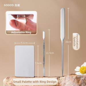 Goodgudi | Makeup Artist Professional Stainless Steel Foundation Spatula