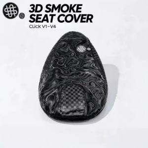 3D SMOKE DESIGN WITH INFINITY LOGO SEAT COVER FOR MOTORCYCLE STOCKS SEAT