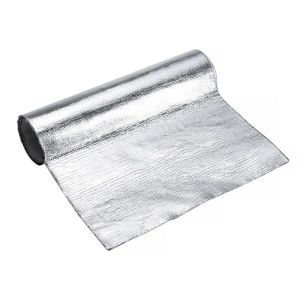 Heat-Resistant Fiberglass & Aluminum Foil Tape - Waterproof Self-Adhesive for Car Heat Shielding | High-Temp Insulation