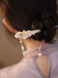 Acetate Hairpin Daily Style Buyao Tassel Tea Clothes Updo Plain Hair Clasp Hair Clasp Female Chinese Ancient Style Han Chinese Clothing Hair Accessories Cheongsam Accessories