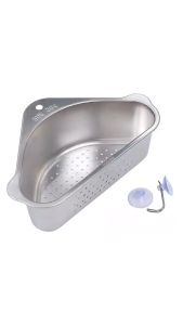 Rổ treo góc chậu rửa chén đa năng Inox 304 Hobby Home Decor KGC1