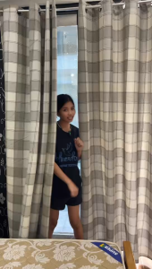 Sophisticated CURTAIN & Timeless Cozy & Rustic Modern & Minimalist Curtains with 7feet length and 140cm width 8rings with thick fabric