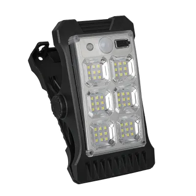 Portable LED Solar Clip Lamp Intelligent Sensing Solar Lamp Outdoor Courtyard Fence Clip Lamp Easy to install Night Lighting