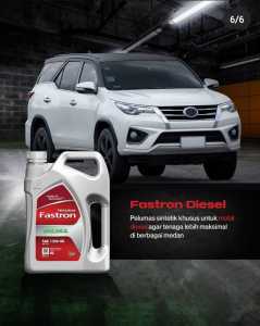 Oli Mesin PERTAMINA FASTRON DIESEL SAE 15W-40 API CI4 kemasan 4 liter