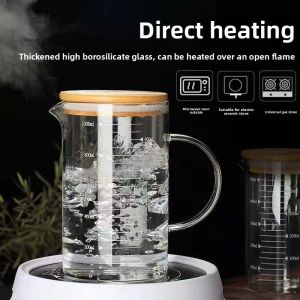 MENGMIAN | High Borosilicate Glass Measuring Cup Microwave and Electric Cooktop Safe