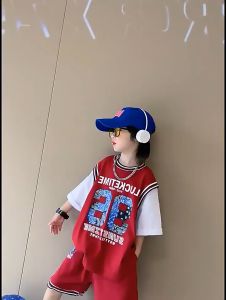 Bộ quần áo mùa hè trẻ em 14-48kg mẫu LUK96 bộ đồ bé trai cộc tay chất thông hơi