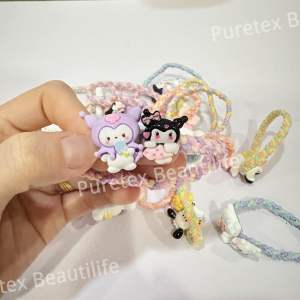 1pc Kids Hair Circle Cute Cartoon / Sweetie Girls Hair Bands / Hair Ring Color / Head Rope Hair Accessories 可爱儿童小甜心发圈