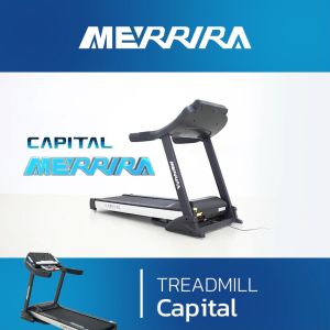 (ผ่อน 0% 10 เดือน) MERRIRA ลู่วิ่งไฟฟ้า มอเตอร์ AC 5 แรงม้า รุ่น MX-2000 เกรดใช้ในฟิตเนส สายพานกว้าง 58 ซม. เชื่อมต่อ ZWIFT ได้ ลู่วิ่งออกกำลัง