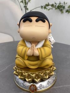 ของตกแต่งบ้านปี น่ารัก พระพุทธเจ้ากำลังนมัสการ คราโยนชินจัง ขนาด 18 ซม ตัวต่อ PVC ของสะสม อินเทรนด์ แบบ กล่องสุ่ม ของขวัญสะสม ของที่ระลึก