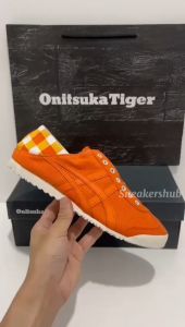 Sepatu 0nitsuka Tiger Mexico66 Slip On Paraty Orange Yellow Free Kaos Kaki
