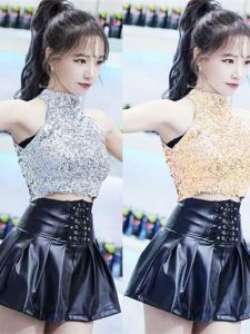 Lấp Lánh Áo Croptop Và Váy Bộ Gợi Cảm Thời Trang Sành Điệu Treo Cổ  Áo Hai Dây Biểu Diễn Sân Khấu Nữ Thương Hiệu Trang Phục Elshanidance