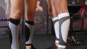 1Pair Calf Compression Sleeve Men Women Shin Splint Socks Varicose Veins Sleeves for Running Travel Nursing Cycling Leg Pain