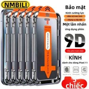 NNBILI 5 Miếng Dán Bảo Vệ Màn Hình Riêng Tư Cho Google Pixel 11 Pro/11 Pro XL Series Lắp Đặt Một Cú Bấm Kính Cường Lực Chống Bọt Chống Trầy Xước Độ Nét Cao
