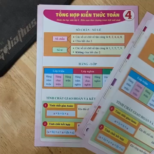 TỜ CÔNG THỨC - TOÁN LỚP 4 (Qbooks)
